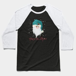 Bearded and adorable Santa Claus Baseball T-Shirt